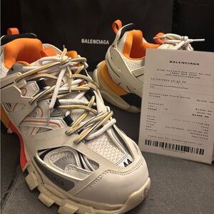 Balenciaga Track white orange